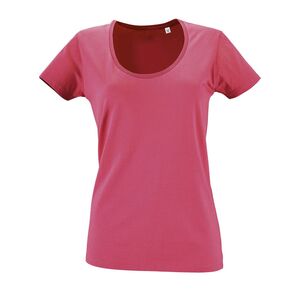 SOL'S 02079 - Metropolitan Dames Laag Uitgesneden T Shirt Met Ronde Hals Flash Roze