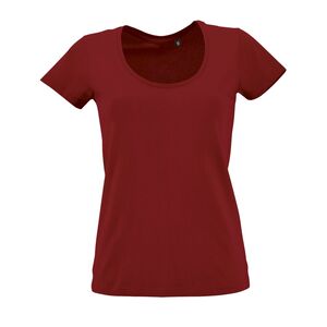 SOL'S 02079 - Metropolitan Dames Laag Uitgesneden T Shirt Met Ronde Hals Tango Rood