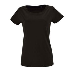 SOL'S 02077 - Milo Women Dames T Shirt Met Korte Mouwen Diepzwart