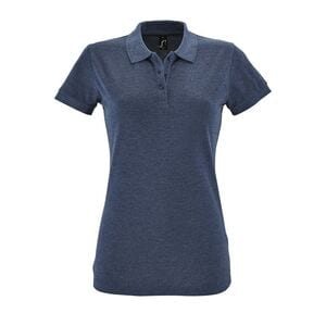 SOL'S 11347 - PERFECT WOMEN Vrouwen Polo Heather spijkerstof