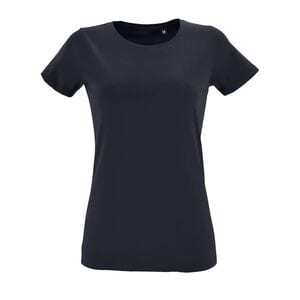 SOL'S 02758 - Regent Fit Women Dames Nauwsluitend T Shirt Met Ronde Hals Franse marine