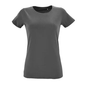 SOL'S 02758 - Regent Fit Women Dames Nauwsluitend T Shirt Met Ronde Hals Donkergrijs