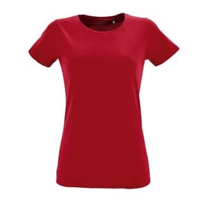 SOL'S 02758 - Regent Fit Women Dames Nauwsluitend T Shirt Met Ronde Hals Rood