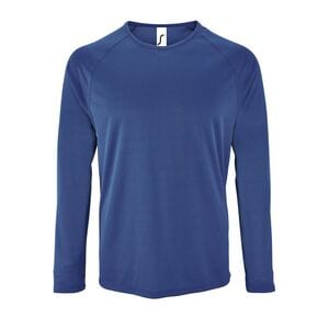 SOL'S 02071 - Sporty Lsl Men Heren Sport T Shirt Met Lange Mouwen Koningsblauw