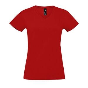 SOL'S 02941 - Imperial V Women Dames T Shirt Met V Hals Rood