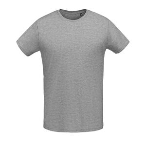SOL'S 02855 - Martin Men Heren Nauwsluitend Jersey T Shirt Met Ronde Hals Gemengd grijs