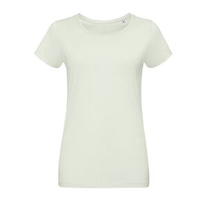 SOL'S 02856 - Martin Women Dames Nauwsluitend Jersey T Shirt Met Ronde Hals Romig groen