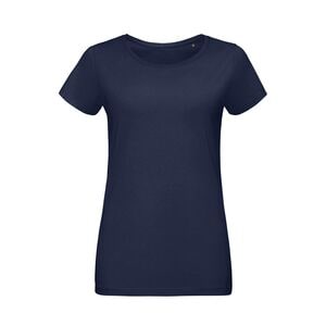 SOL'S 02856 - Martin Women Dames Nauwsluitend Jersey T Shirt Met Ronde Hals Franse marine