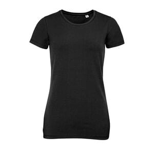 SOL'S 02946 - Millenium Women Dames T Shirt Met Ronde Hals Diepzwart