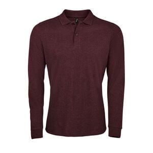 SOL'S 02087 - Perfect Lsl Men Heren Pique Poloshirt Met Lange Mouwen Heide ossenbloed