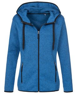 Stedman STE5950 - Fleece jas voor vrouwen Knit Active Blauw gemêleerd