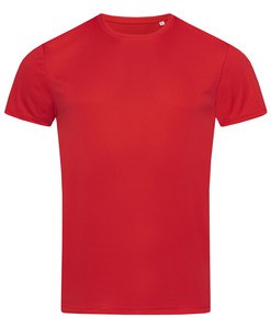 Stedman STE8000 - T-shirt met ronde hals voor mannen ACTIVE SPORTS-T Karmijnrood