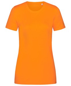 Stedman STE8100 - T-shirt met ronde hals voor vrouwen Interlock Active-Dry Cyber Oranje