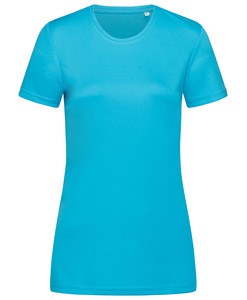 Stedman STE8100 - T-shirt met ronde hals voor vrouwen Interlock Active-Dry Hawaii Blauw