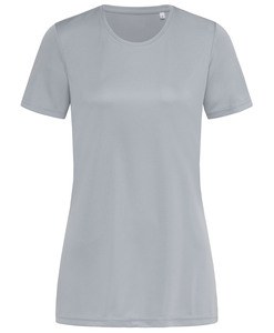 Stedman STE8100 - T-shirt met ronde hals voor vrouwen Interlock Active-Dry Zilvergrijs