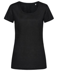 Stedman STE8700 - T-shirt met ronde hals voor vrouwen Active-Dry Zwart Opaal