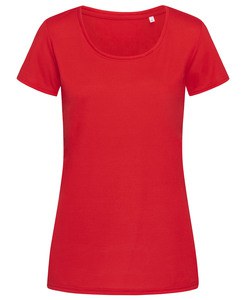 Stedman STE8700 - T-shirt met ronde hals voor vrouwen Active-Dry Karmijnrood