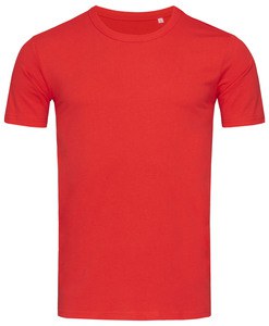 Stedman STE9020 - T-shirt met ronde hals voor mannen Morgan  Karmijnrood