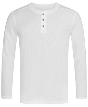 Stedman STE9460 - T-shirt met lange mouwen en knopen voor mannen Shawn