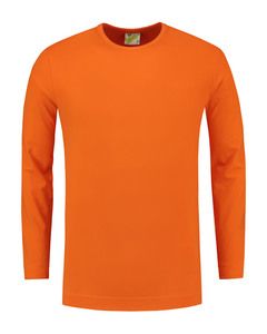 Lemon & Soda LEM1265 - T-shirt Crewneck katoen/elastisch voor hem Oranje
