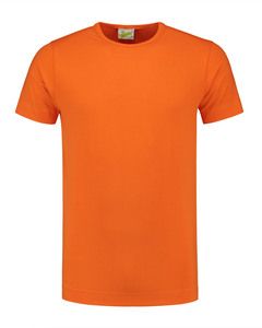 Lemon & Soda LEM1269 - T-shirt Crewneck katoen/elastisch voor hem Oranje