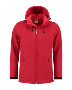 Lemon & Soda LEM3629 - Jacket Hooded Softshell for him Rood