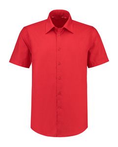 Lemon & Soda LEM3936 - Overhemd Poplin Mix SS voor hem Rood