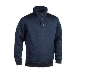 HEROCK HK1701 - Fleece Sweater Unisex Marine Chiné