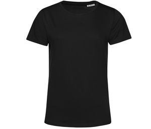 B&C BC02B - Dames-T-shirt Ronde Hals 150 Organic Zwart Puur