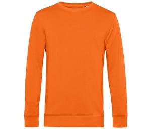 B&C BCU31B - Organic Round Neck Sweatshirt Puur oranje