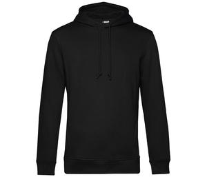 B&C BCU33B - Organic Hoodie Zwart Puur