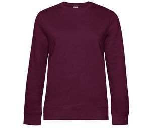 B&C BCW01Q - Sweatshirt met rechte mouwen 280 QUEEN Donker kersen