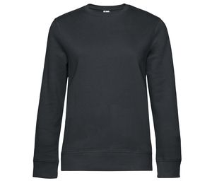 B&C BCW01Q - Straight Sleeve Sweatshirt 280 QUEEN Asfalt