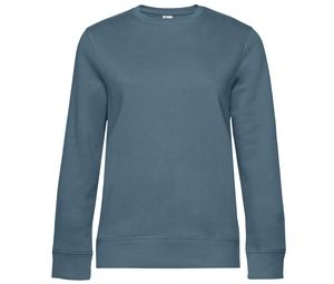 B&C BCW01Q - Sweatshirt met rechte mouwen 280 QUEEN Scandinavisch Blauw