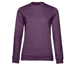 B&C BCW02W - Dames crewneck Heide Paars