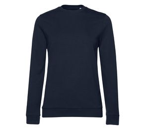 B&C BCW02W - Dames crewneck Marineblauw