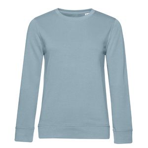 B&C BCW32B - Bio-sweatshirt voor dames met ronde hals Blauwe mist