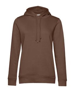 B&C BCW34B - Bio-hoodie voor dames Mokka