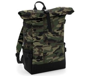 Bag Base BG858 - Kleurrijke rugzak met oprolbare flap Camo/ Zwart