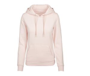 Build Your Brand BY026 - Zware dames hoodie Roze