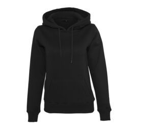 Build Your Brand BY026 - Zware dames hoodie Zwart