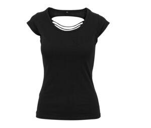 Build Your Brand BY035 - Dames overhemd met open kleed
