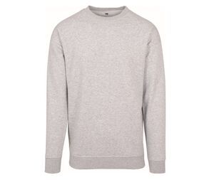 Build Your Brand BY075 - Ronde nek heren sweater Grijs