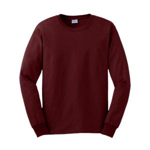 Gildan GN186 - Ultra Katoen T-shirt Lange Mouw voor volwassenen Maroon