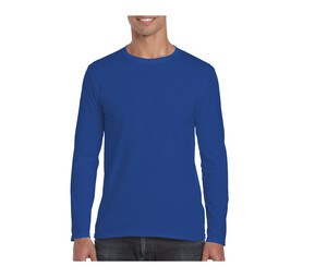 Gildan GN644 - Softstyle T-Shirt Volwassenen Met Lange Mouw Koningsblauw