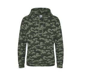 AWDIS JUST HOODS JH014 - Camouflage Sweater Met Capuchon Groen Camo