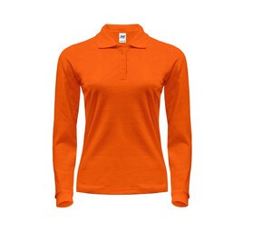 JHK JK216 - Dames polo met lange mouwen Oranje