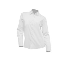 JHK JK601 - Dames Oxford overhemd Wit