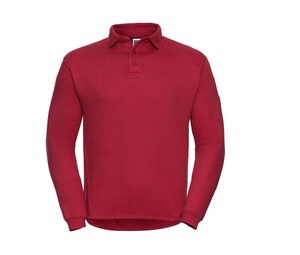 Russell JZ012 - Zware Kraag Sweatshirt Klassiek Rood