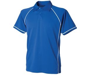 Finden & Hales LV370 - Performance Polo-Shirt Koninklijk / Wit
